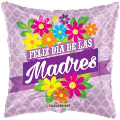 18" RND Feliiz Dia Madres w/Daisies