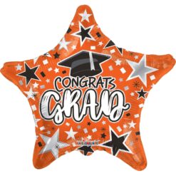 18" STR Congrats Grad Orange BLN