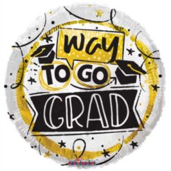 18" RND Way To Go Grad Foil BLLN