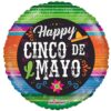 18&Quot; Rnd Happy Cinco De Mayo Foil Blln