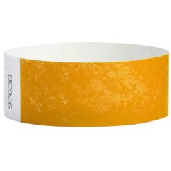 Wristband Glow Orange 3/4" Tyvek 500CT