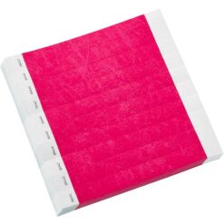 Wristband Glow Pink 3/4" Tyvek 500CT