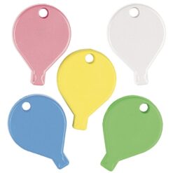 65g Balloon Shape Weights Astd Pastel