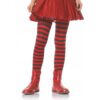 Red/Black Striped Tights Ch Xl(11-13)