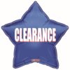 21&Quot; Str Clearance Blue Star Foil Bln