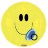 18" RND Smiley w/Blue Binky Foil Balloon