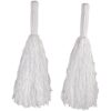 Pom Poms, Plastic White 2 Pom Poms, Plastic White