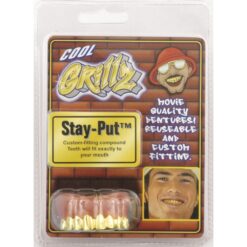 Gold Grillz Teeth w/Stay-Put™