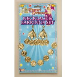 Gold Coin Necklace & Earrings