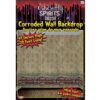 Ghostly Spirits Corroded Wall Backdrop