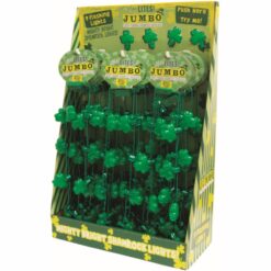Lucky Flashing Lighted Jumbo Shamrock Necklace 5 Lucky Flashing Lighted Jumbo Shamrock Necklace