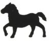 Horse Black Confetti 1/2oz 1 Horse Black Confetti 1/2Oz