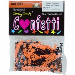 Confetti Word "Hppy Hlwn" Blk/Orn 1oz