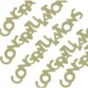 Word Congratulations Gold Confetti 1/2Oz