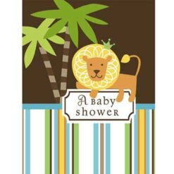 King of The Jungle Invitations 8CT