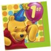 Pooh'S 1St Birthday Napkins Bvg 16Ct