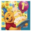 Pooh's 1st Birthday Napkins Lunch 16CT