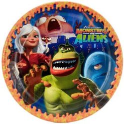 Monsters VS Aliens Plates 9" 8CT