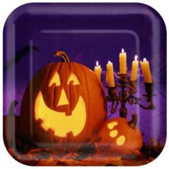 Happy Carving Plates Paper SQR 9" 8CT