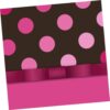Pink And Chocolate Napkins Lunch 16Ct