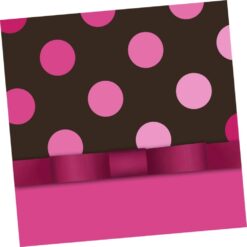 Pink and Chocolate Napkins Lunch 16CT