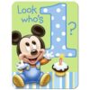 Mickey'S 1St Birthday Invites 8Ct