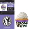 Purple Zebra Cupcake Cups 32Pc Std Size