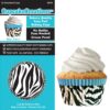 Blue Zebra Cupcake Cups 32Pc Std Size