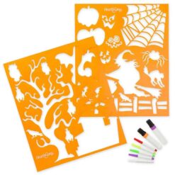 Halloween Stencil & Window Marker Kit