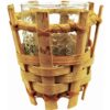Natural Bamboo Votive Holder