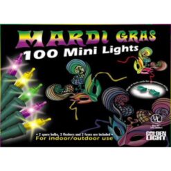 Mardi Gras Mini Lights 22' 100CT