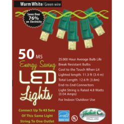LED String Lights M5 Warm White 50CT