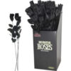 Rose Black W/Black Stem 21&Quot;