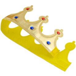 Gold Metalic Crown w/Jewels, Adult