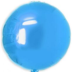 18" RND Shiny Blue Foil Balloon