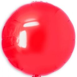 18" RND Shiny Red Foil Balloon