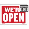 Sign, Open/Closed 9&Quot;X12&Quot;
