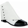 1950'S White Gangster Spats, 1 Pair