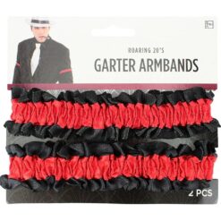 Gangster Garter Armbands Black/Red