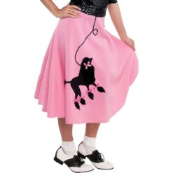 50's Pink Poodle Skirt Adult STD