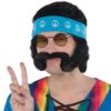 60's Hippie Character Kit Black Adult 1-Set