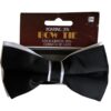 Roaring 20'S Black And White Bow Tie