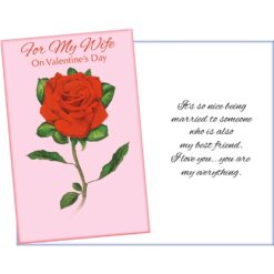 GC For My Wife On Valentines Day w/Rose