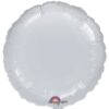18&Quot; Metallic Silver Round Foil Balloon