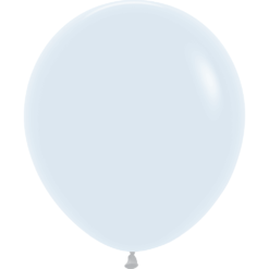 18" FSH White Latex Balloons 25CT