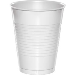 White Cups Plastic 16oz 20CT
