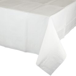 White Tablecover 54X108 PPR/Poly