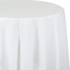 White Tablecover 82" RND Plastic 2 White Tablecover 82&Quot; Rnd Plastic