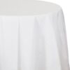 White Tablecover RND Textured Paper 82" 1 White Tablecover Rnd Textured Paper 82&Quot;
