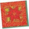 Christmas Poinsettia Napkins Bvg 24CT